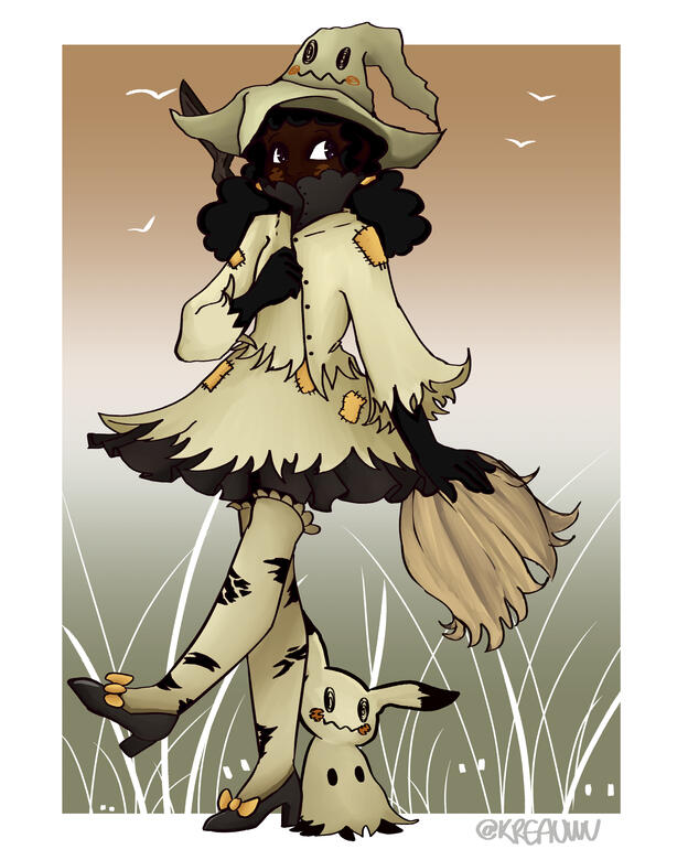 Mimikyu as a Magical Girl