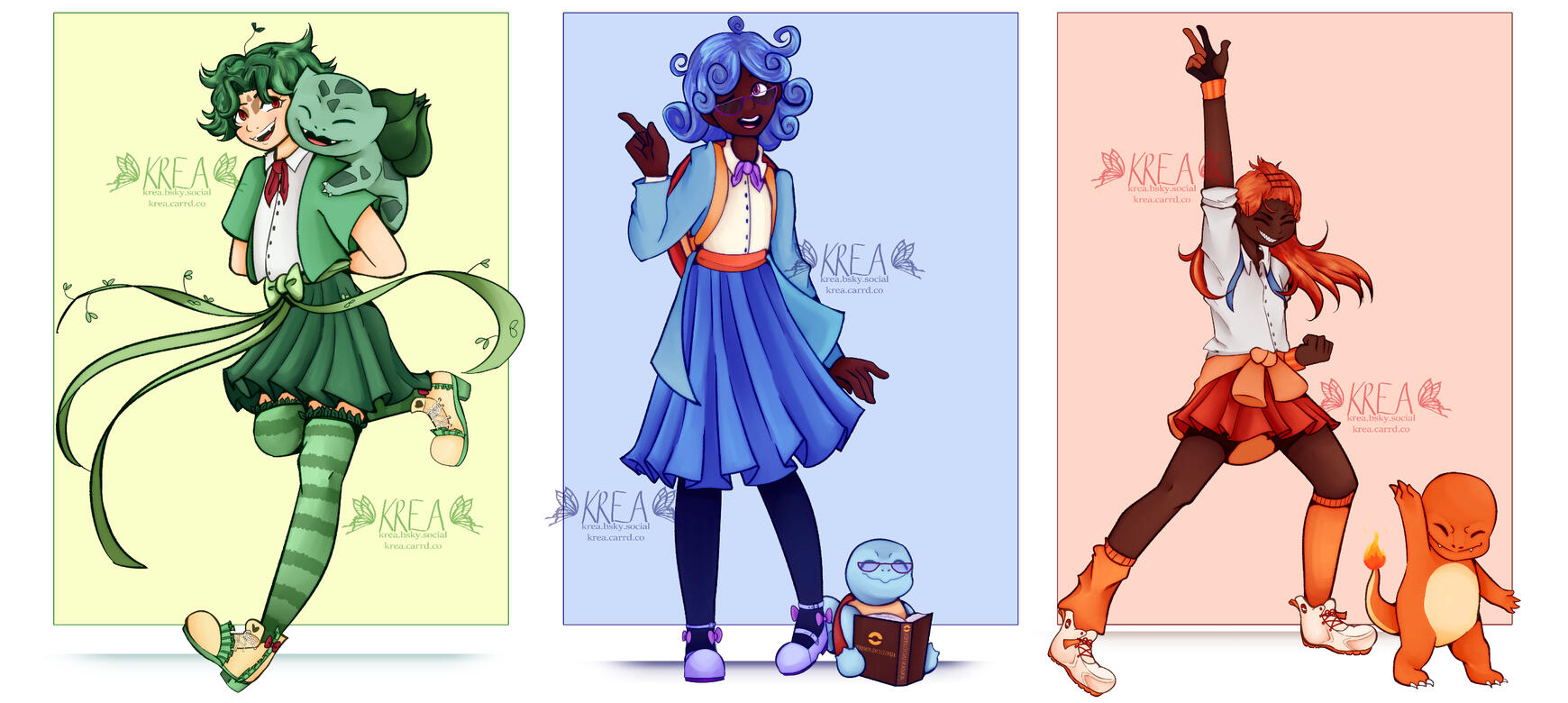 Pokemon Generation 1 as Magical Girls (Game Freak)